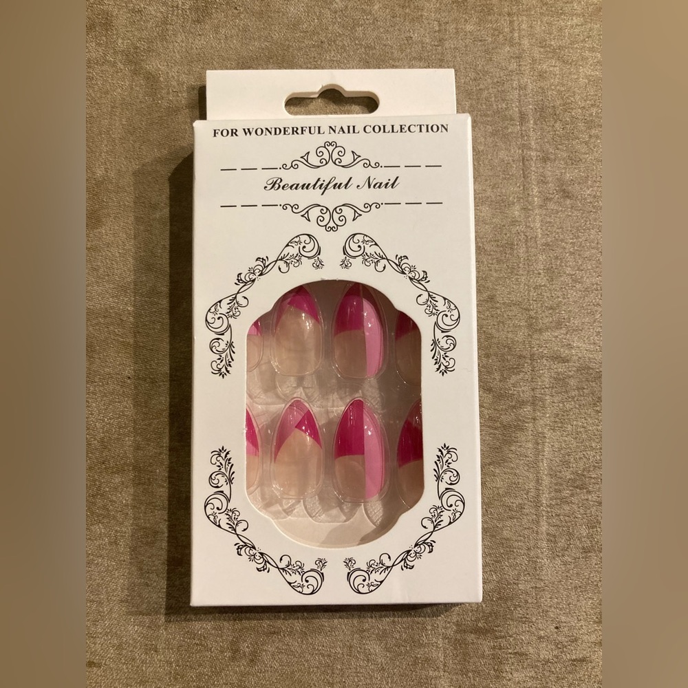 Press on nails bought off of ROMWE 24pc nail 1pc nail file 1 sheet nail tape